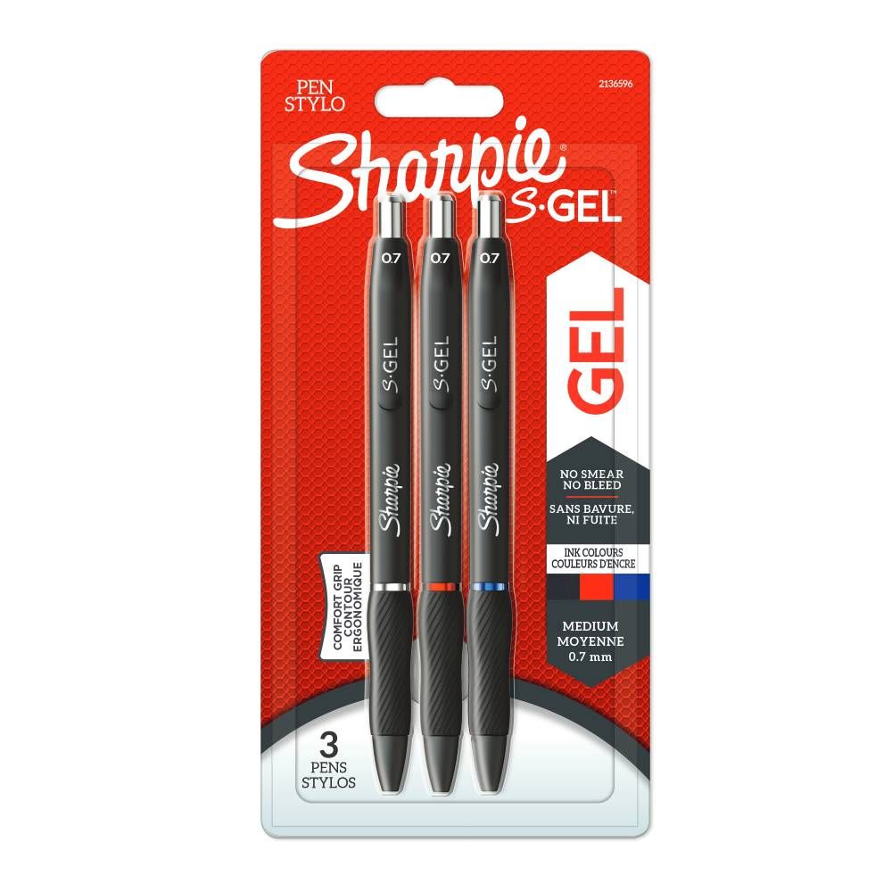 Sharpie S-Gel Assorted Medium Gel Pens